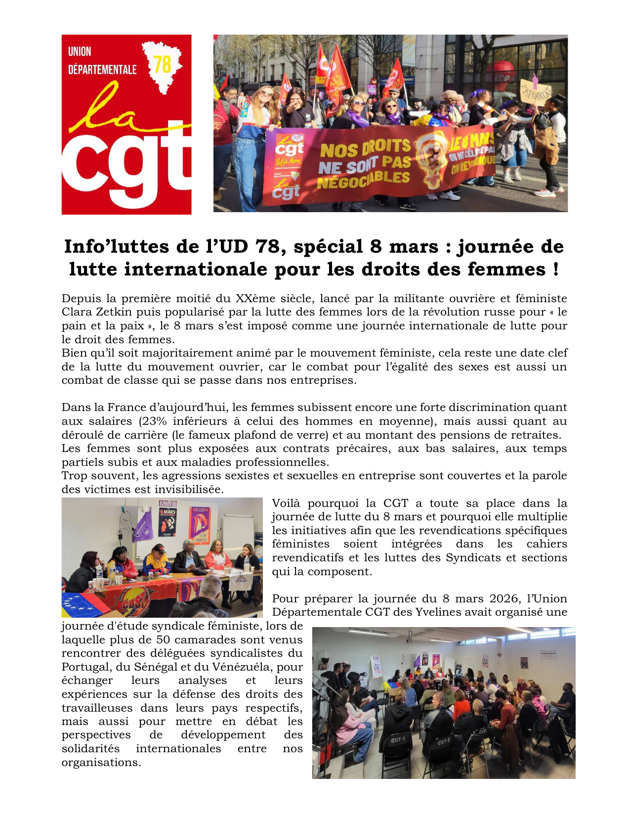 Aperçu — Info’luttes spécial 8 mars 2026 : journée internationale de lutte pour les droits des femmes
